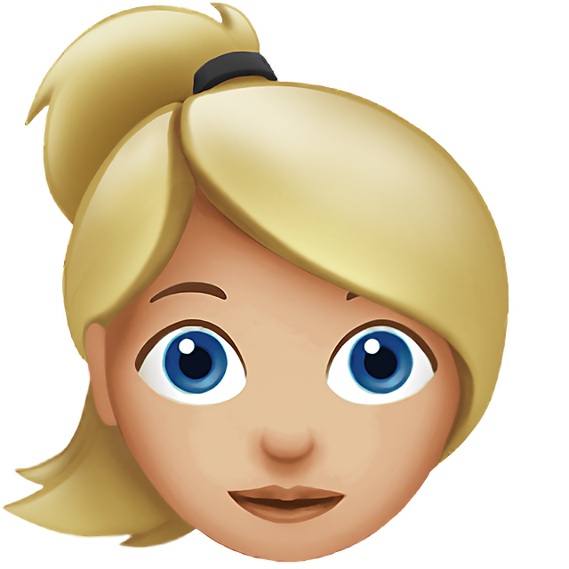 Woman: Medium-Light Skin Tone, Blond Hair