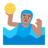 Man Playing Water Polo: Medium Skin Tone
