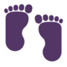 Emoji Lábnyomok 👣 image - Microsoft Classic 2D style