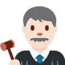 Man Judge: Light Skin Tone Emoji 👨🏻‍⚖️ image - Twitter / X (Twemoji) style