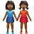 Women Holding Hands: Medium-Dark Skin Tone