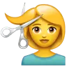 Woman Getting Haircut Emoji 💇‍♀️ image - WhatsApp style