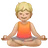 Person In Lotus Position: Medium-Light Skin Tone