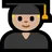 Man Student: Medium-Light Skin Tone