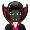 Woman Vampire: Dark Skin Tone Emoji 🧛🏿‍♀️ image - Apple style