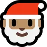 Santa Claus: Medium Skin Tone Emoji 🎅🏽 image - Microsoft Windows 10 Segoe UI Emoji style