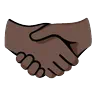 Handshake: Dark Skin Tone Emoji 🤝🏿 image - Google Noto Color Animated style