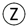 地域指標シンボル文字Z 🇿 image - OpenMoji style