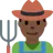 Man Farmer: Dark Skin Tone
