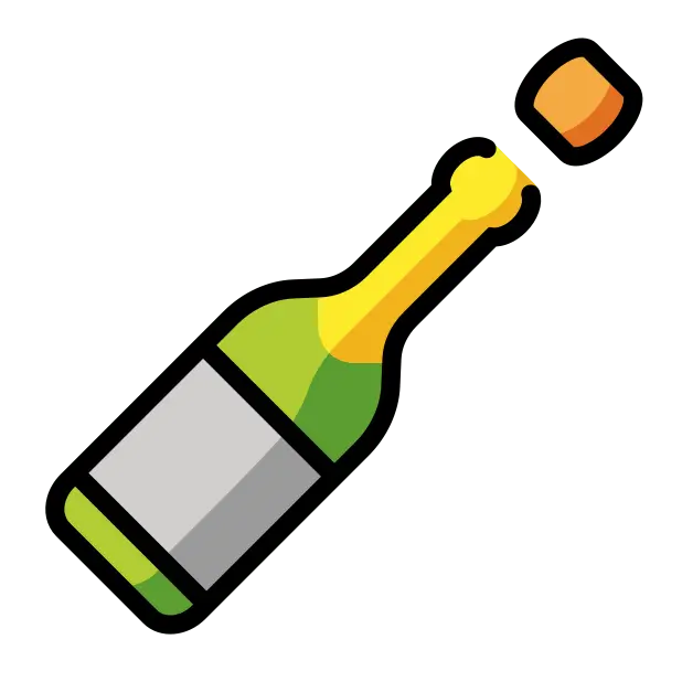 Bottle With Popping Cork