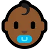 Baby: Medium-Dark Skin Tone Emoji 👶🏾 image - Microsoft Windows 10 Segoe UI Emoji style