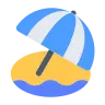 Эмодзи Зонт на пляже 🏖 image - Tossface style