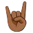 Sign Of The Horns: Medium-Dark Skin Tone