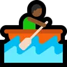 Person Rowing Boat: Medium-Dark Skin Tone Emoji 🚣🏾 image - Microsoft Windows 10 Segoe UI Emoji style