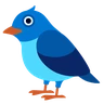 鸟 Emoji 🐦 image - Skype style