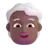 Person: Medium-Dark Skin Tone, White Hair