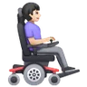 Woman In Motorized Wheelchair Facing Right: Light Skin Tone Emoji 👩🏻‍🦼‍➡️ image - Samsung style