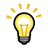 Light Bulb Emoji 💡 image - SoftBank style