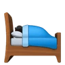 Person In Bed: Dark Skin Tone Emoji 🛌🏿 image - Huawei Harmony OS style