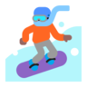 Snowboarder: Medium-Dark Skin Tone Emoji 🏂🏾 image - Microsoft Classic 2D style