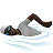 Person Swimming: Dark Skin Tone