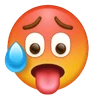 Emoji Túlmelegedett arc 🥵 image - Huawei Harmony OS style