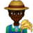 Man Farmer: Dark Skin Tone