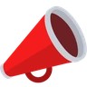 Jubelndes Megaphon Emoji 📣 image - Skype style