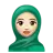 Woman With Headscarf: Light Skin Tone