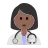 Woman Health Worker: Medium-Dark Skin Tone