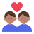 Couple With Heart: Man, Man, Medium Skin Tone