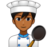 Man Cook: Medium-Dark Skin Tone Emoji 👨🏾‍🍳 image - Emojidex style