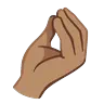 Pinched Fingers: Medium Skin Tone Emoji 🤌🏽 image - Google Noto Color Animated style