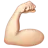 Flexed Biceps: Light Skin Tone