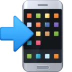 Mobile Phone With Arrow