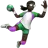 Woman Playing Handball: Dark Skin Tone