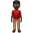 Man Standing: Dark Skin Tone