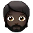 Person: Dark Skin Tone, Beard