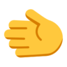 Leftwards Hand Emoji 🫲 image - Microsoft Classic 2D style
