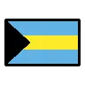 Flag: Bahamas Emoji 🇧🇸 image - OpenMoji style