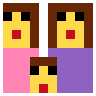 Family: Woman, Woman, Boy Emoji 👩‍👩‍👦 image - SerenityOS style