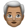 Old Man: Medium Skin Tone Emoji 👴🏽 image - Huawei Harmony OS style