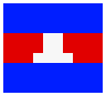 Flag: Cambodia Emoji 🇰🇭 image - SerenityOS style