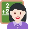 Woman Teacher: Light Skin Tone Emoji 👩🏻‍🏫 image - Twitter / X (Twemoji) style