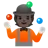 Person Juggling: Dark Skin Tone