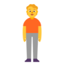 Stehende Person Emoji 🧍 image - Microsoft Classic 2D style
