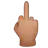 Middle Finger: Medium Skin Tone