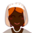 Person With Veil: Dark Skin Tone