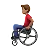 Man In Manual Wheelchair: Medium Skin Tone