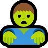 Man Zombie Emoji 🧟‍♂️ image - Microsoft Windows 10 Segoe UI Emoji style
